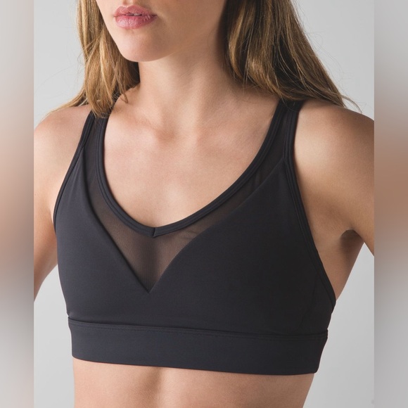 lululemon athletica Other - Lululemon Minimalist Bra Size 4 | Black | Padded luxtreme yoga workout mesh